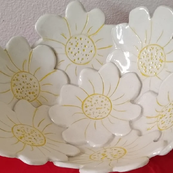 NWOT Floral Ceramic Bowl - Picture 2 of 11